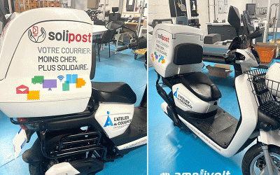 Un scooter électrique pour l’Atelier du Courrier